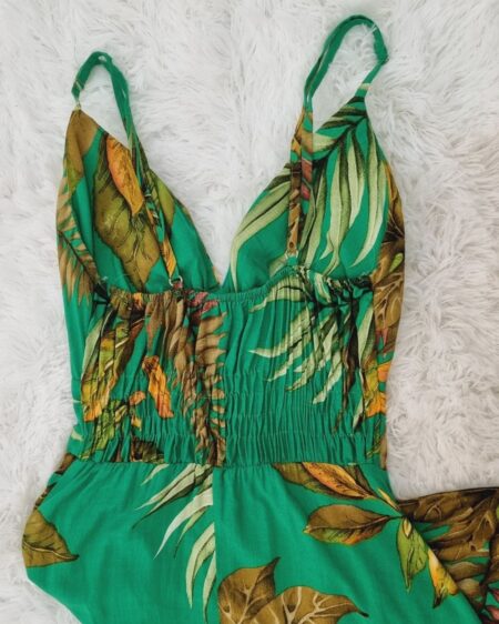 Vestido longo estampado