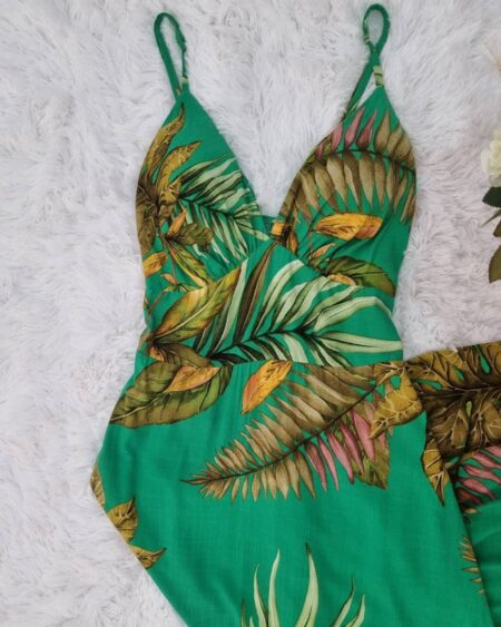 Vestido longo estampado