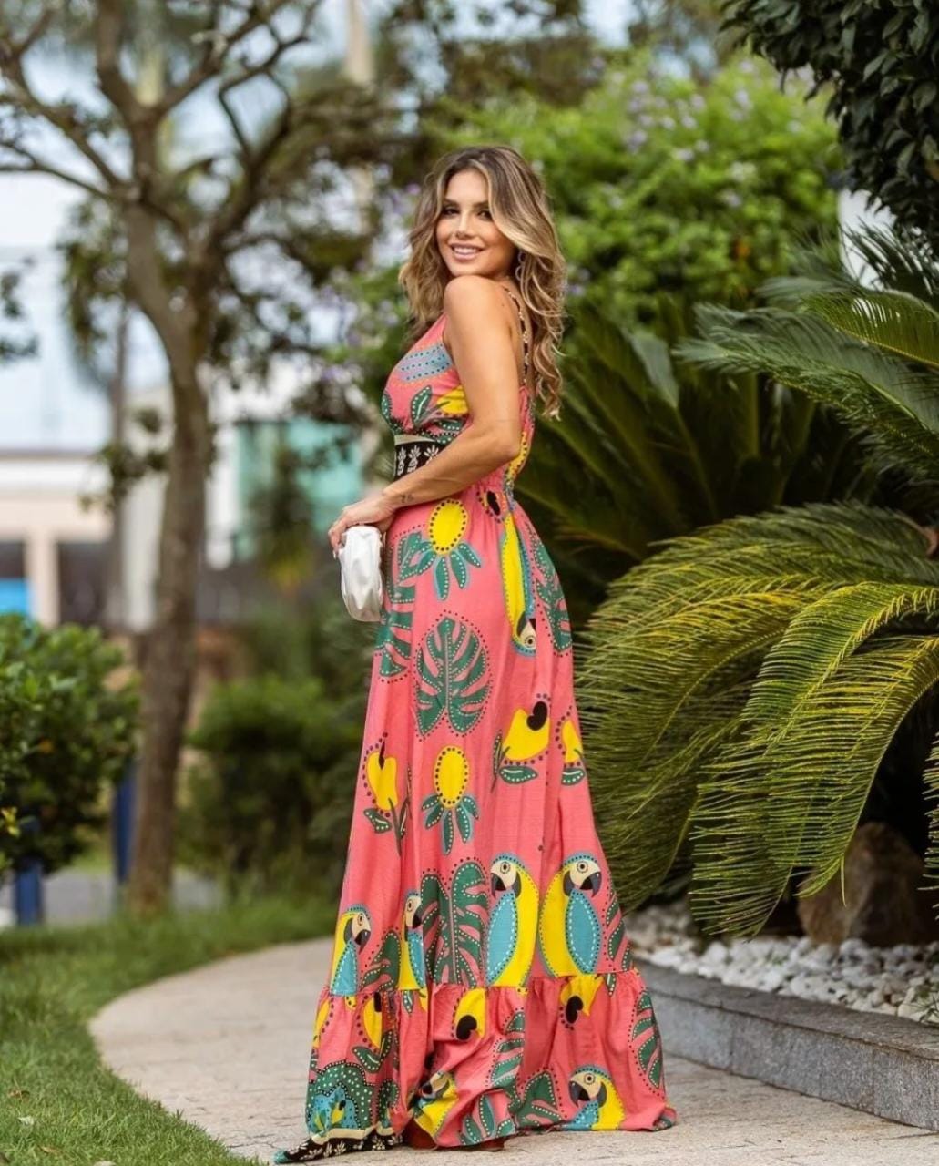 Vestido Longo Estampado Vestidos Riachuelo 2019 Vestido Viscose